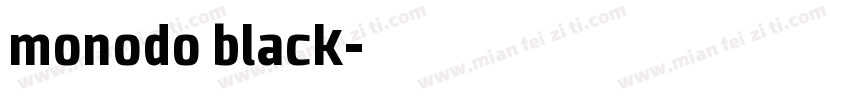 monodo black字体转换